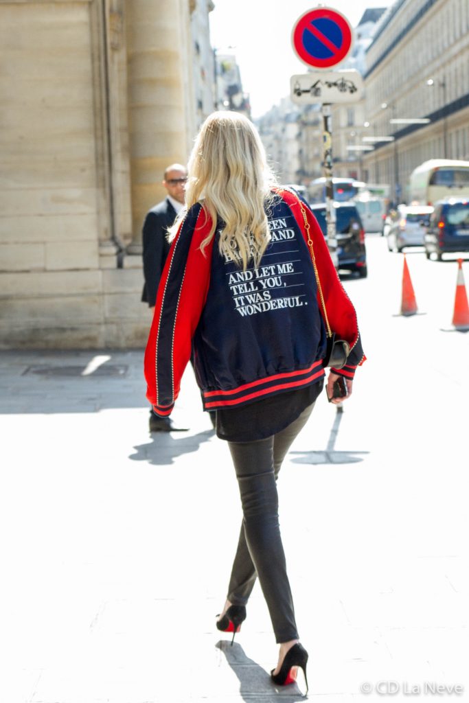 Lara Stone at Louis Vuitton Paris Men's Fashion Week