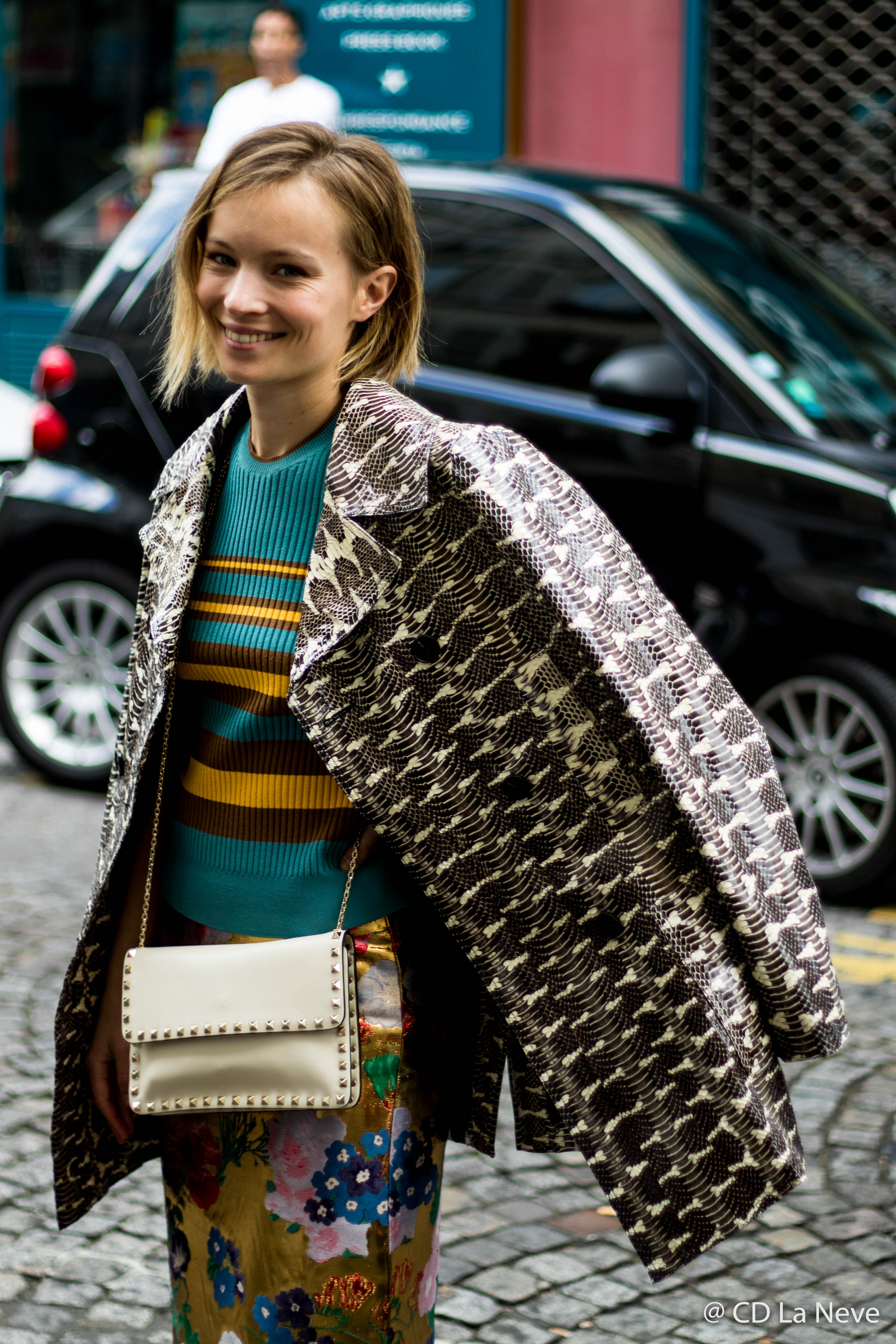 Diane Rouxel Street Style from Valentino Paris Fashion Week