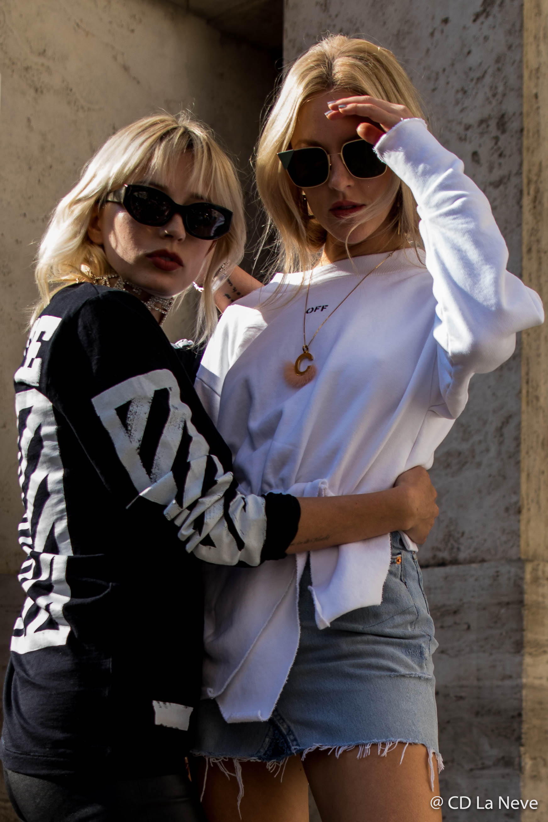 Caroline Vreeland and Shea Marie At Milan Fashion Week