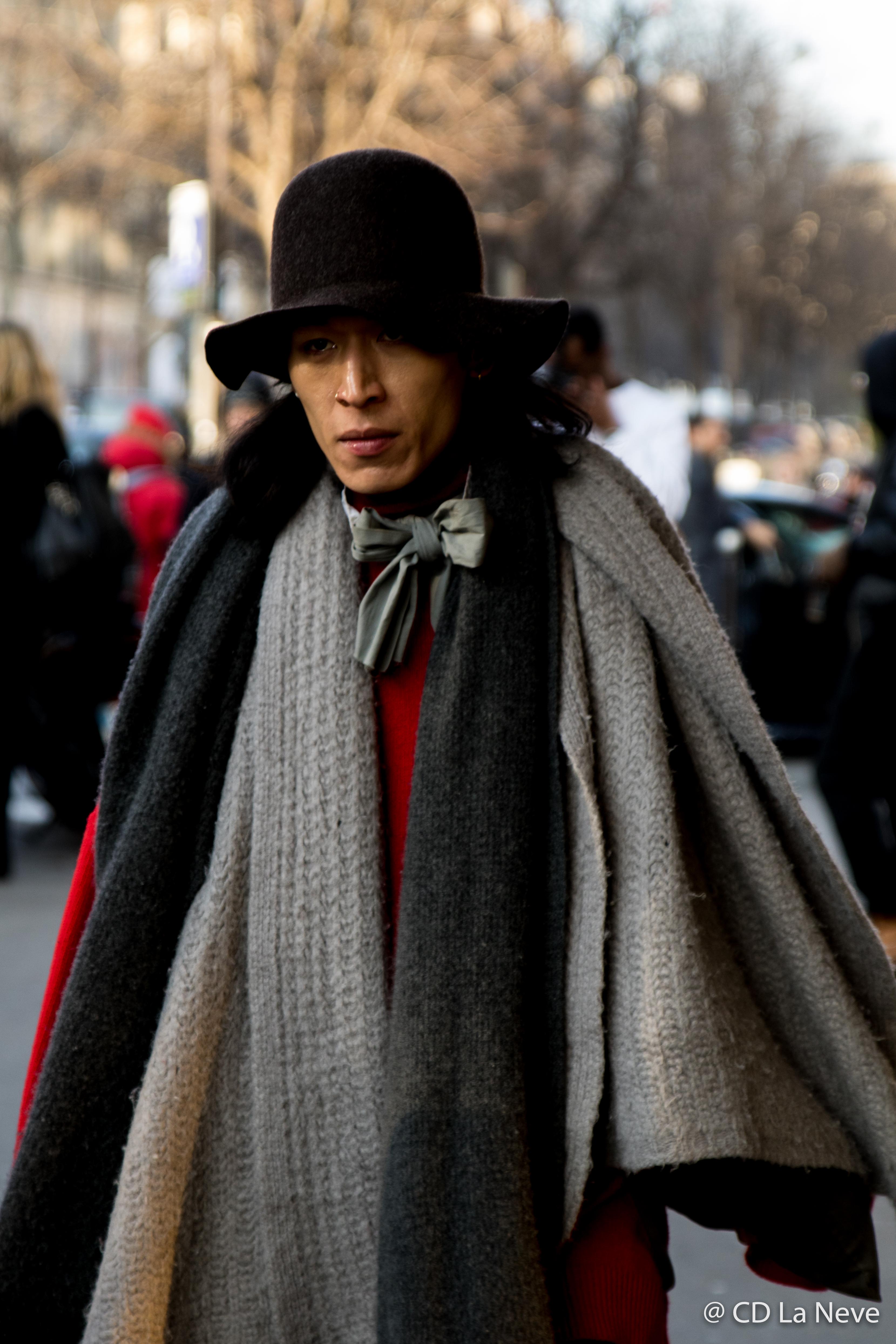 Paris Fashion Week Men's Street Style Christian Dada  AW17