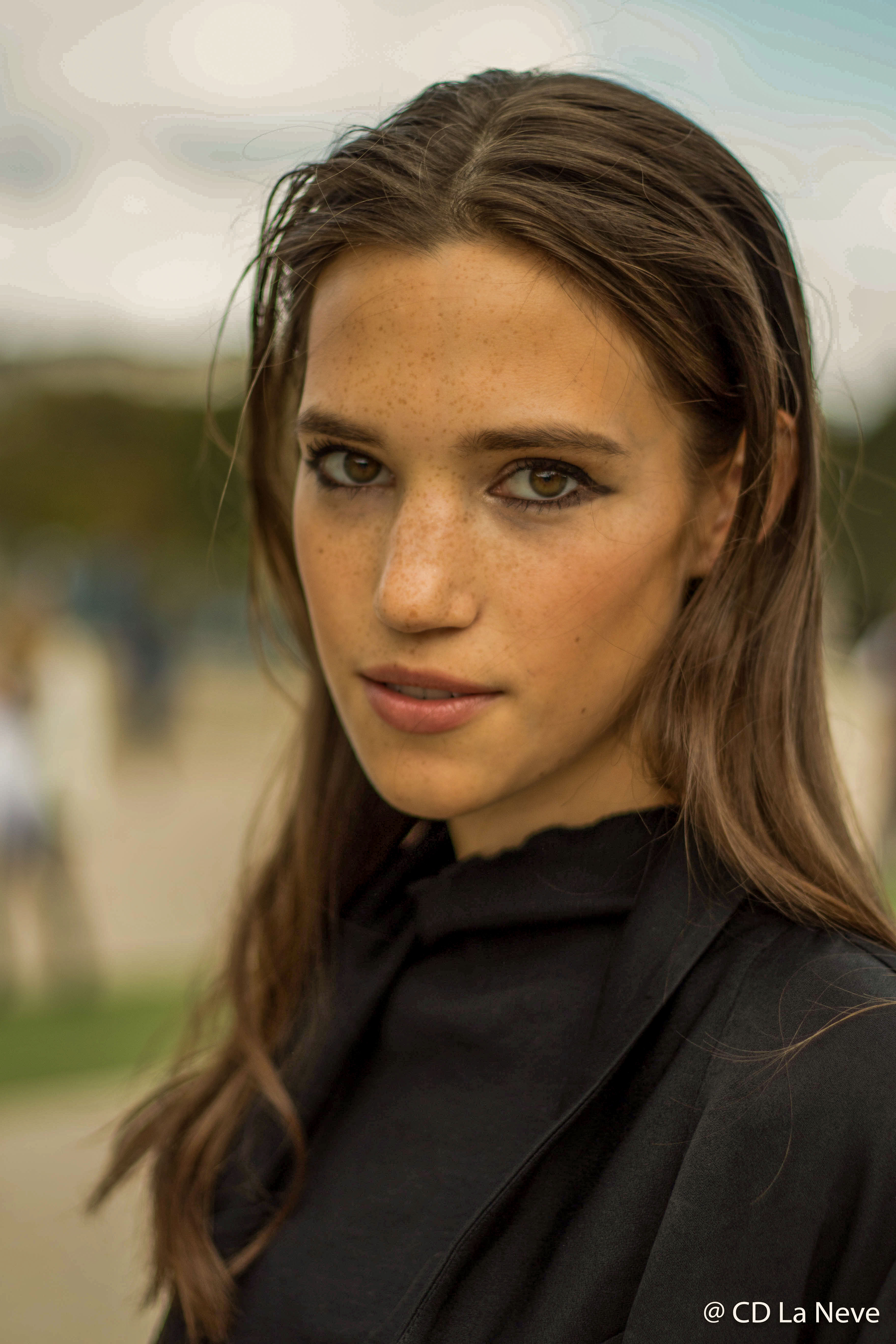 A Model at Paris Fashion Week SS17