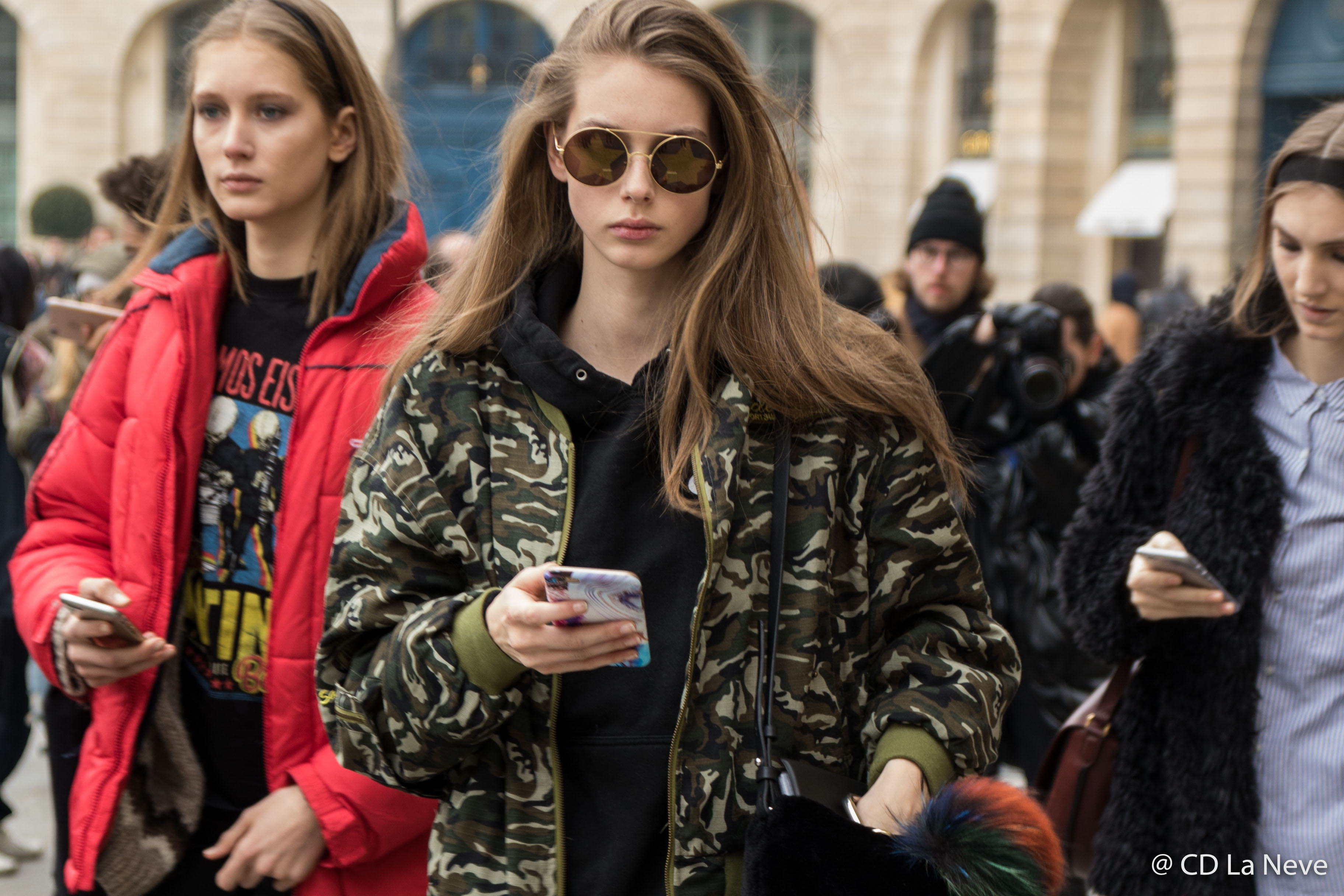 Models After Schiaparelli Haute Couture 2017 Street Style