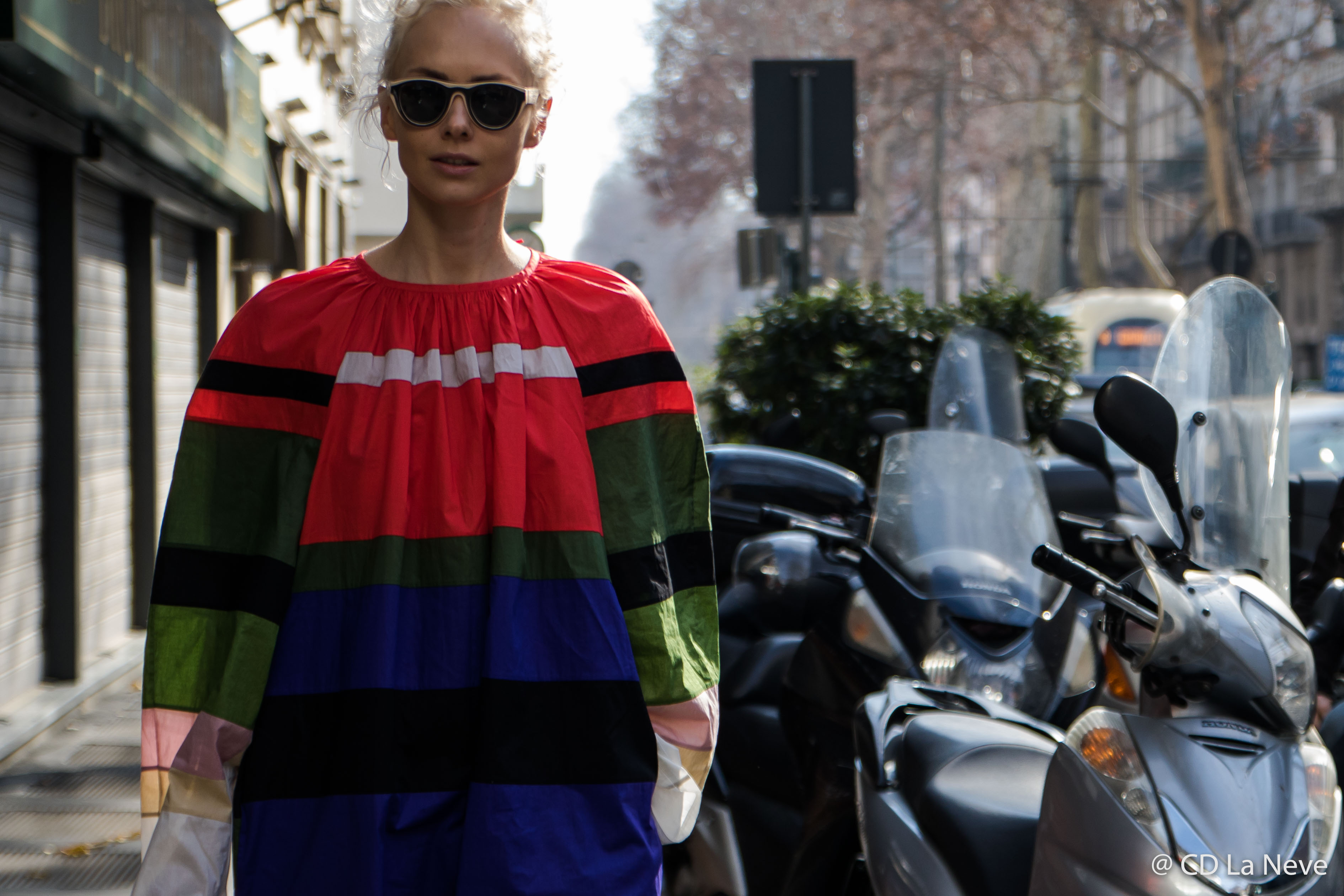 Olga Karput Dolce Gabbana Milan Fashion Week Street Style FW17