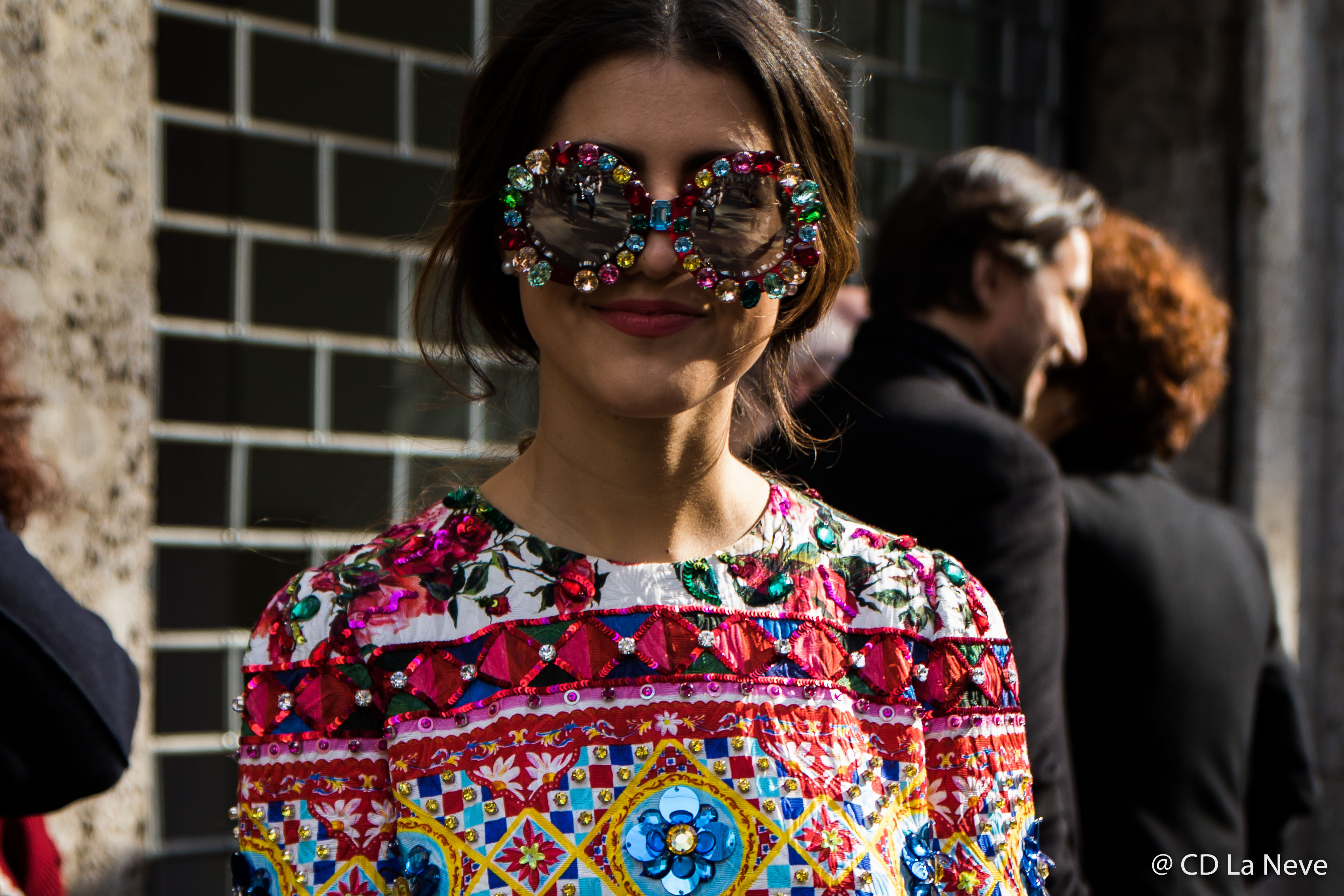 Street Style Dolce Gabbana Milan Fashion Week FW17