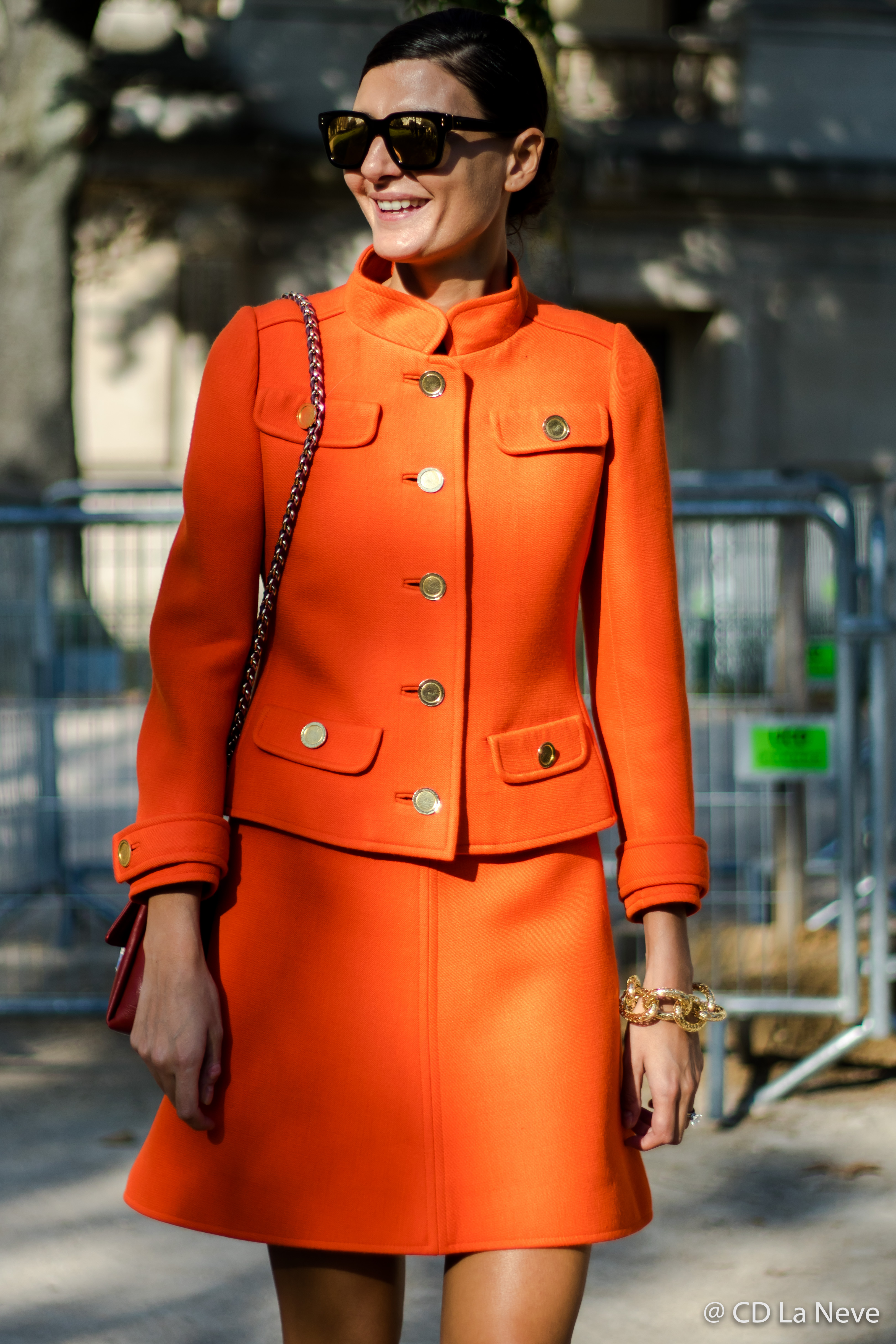 Giovanna Battaglia Street Style Chanel Paris Fashion Week SS17