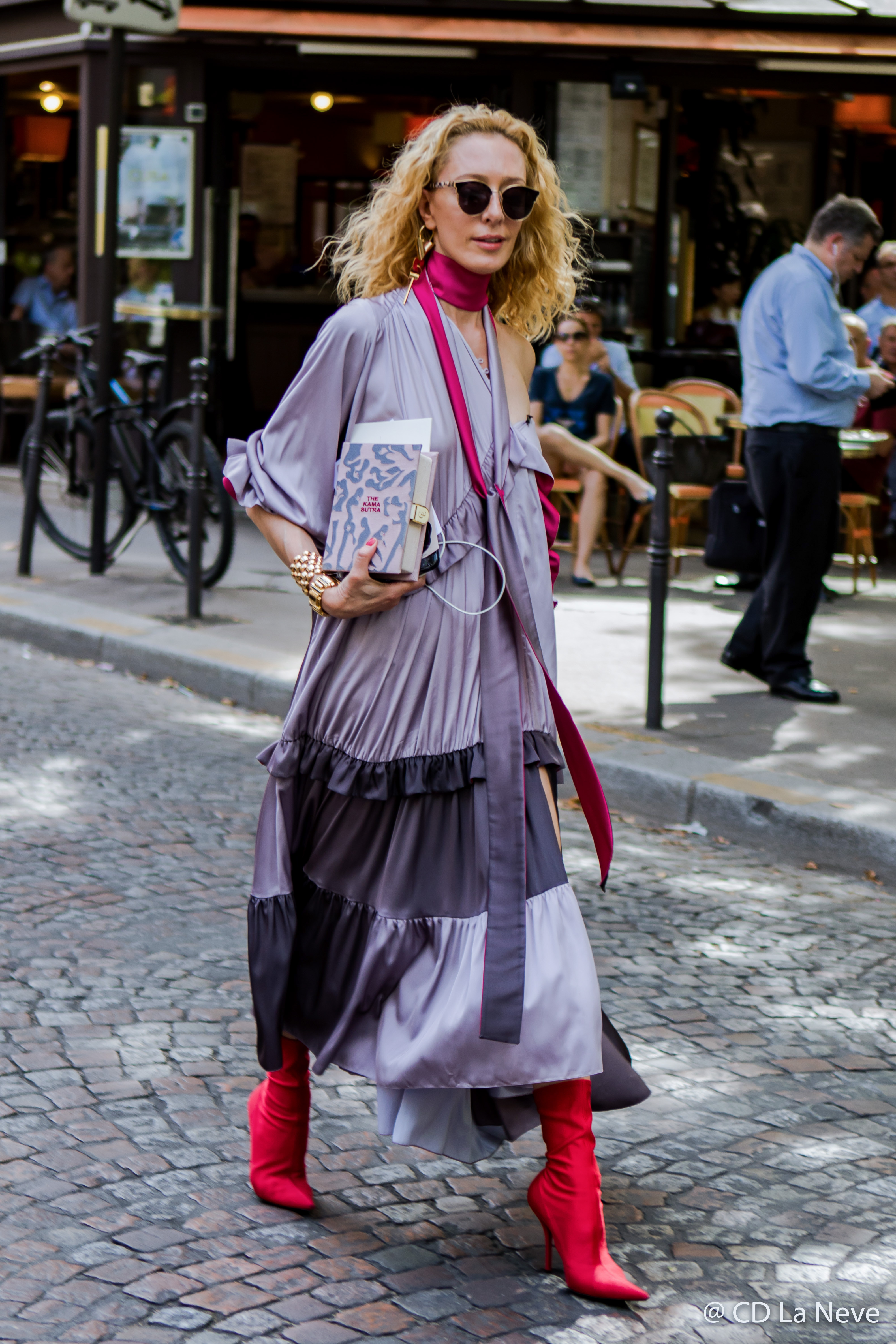 Elina Halimi Haute Couture Street Style Zuhair Murad Paris Fashion Week FW17