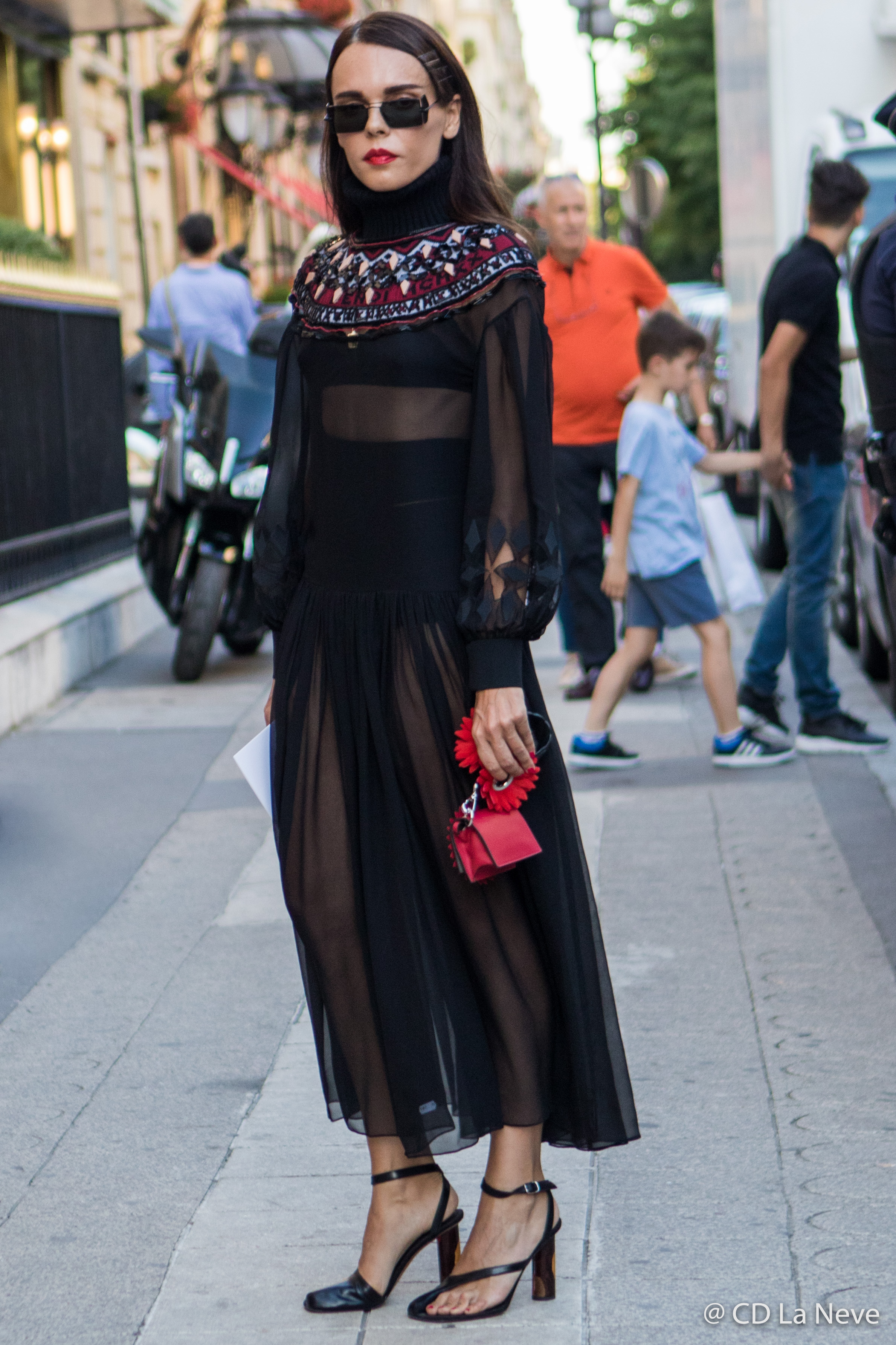 Evangelie Smyrniotaki Fendi Street Style Paris Fashion Week Haute Couture FW17