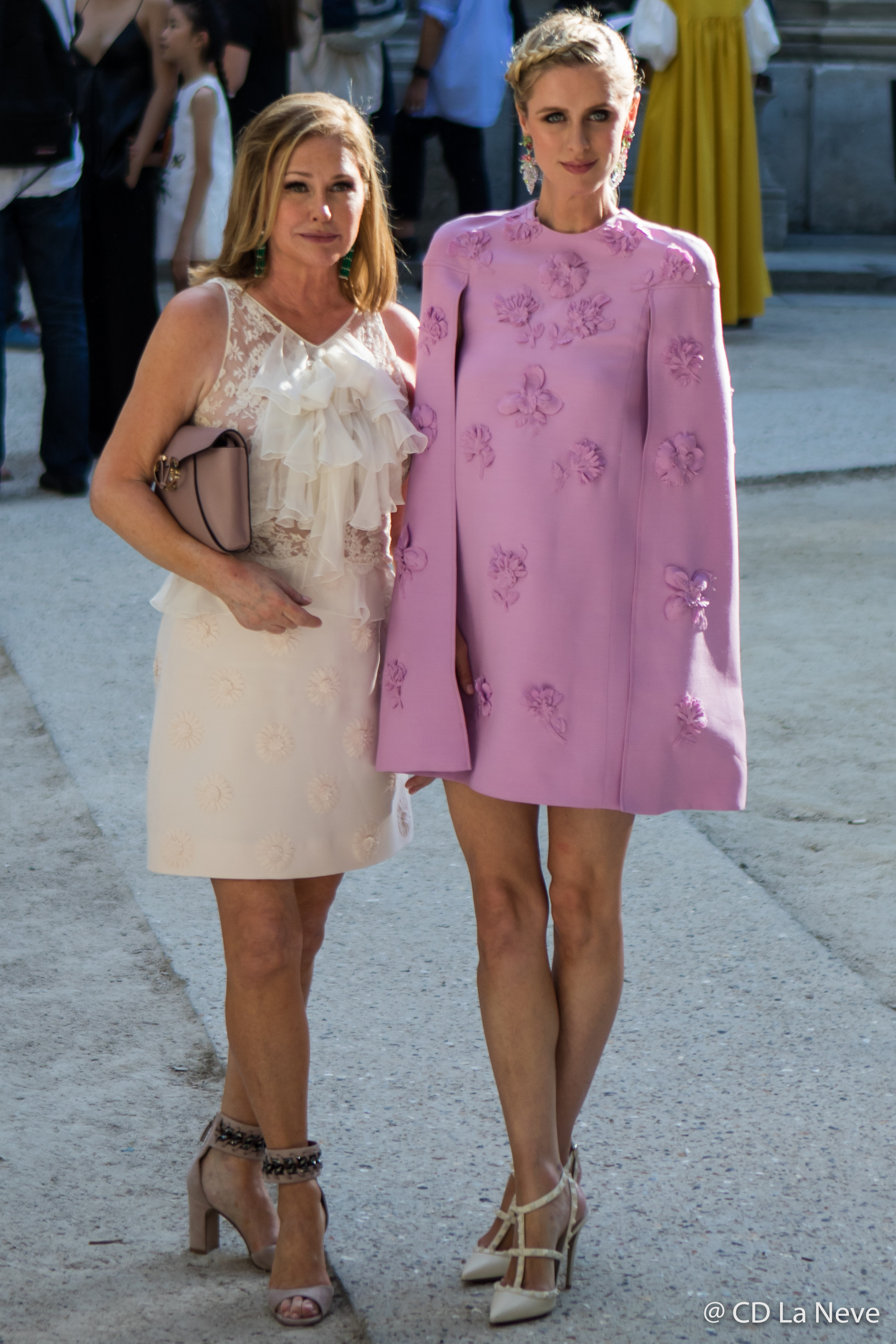 Nicky & Kathy Hilton After Valentino during Paris Fashion Week Haute Couture FW17