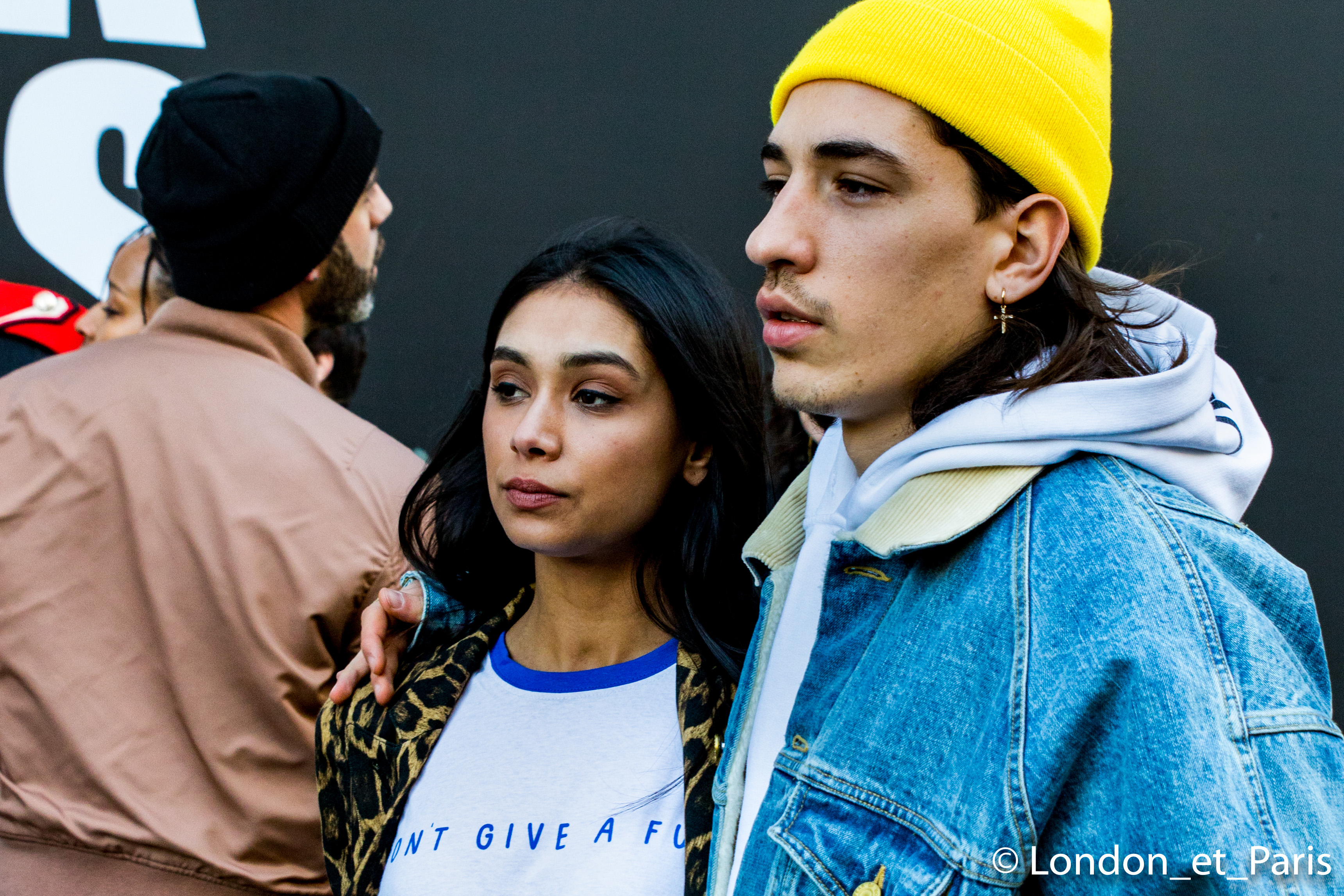 Hector Bellerin And Shree Patel Street Style At London Fashion Week Men's FW18