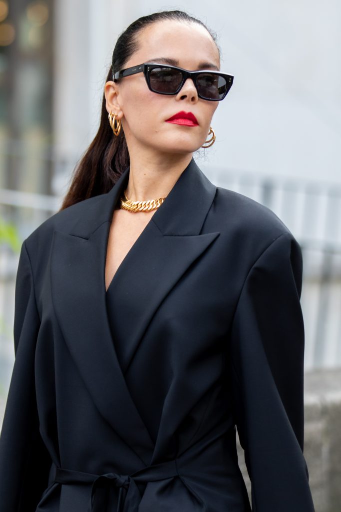  Evangelie Smyrniotaki Street Style after Nina Ricci Paris Fashion Week SS20