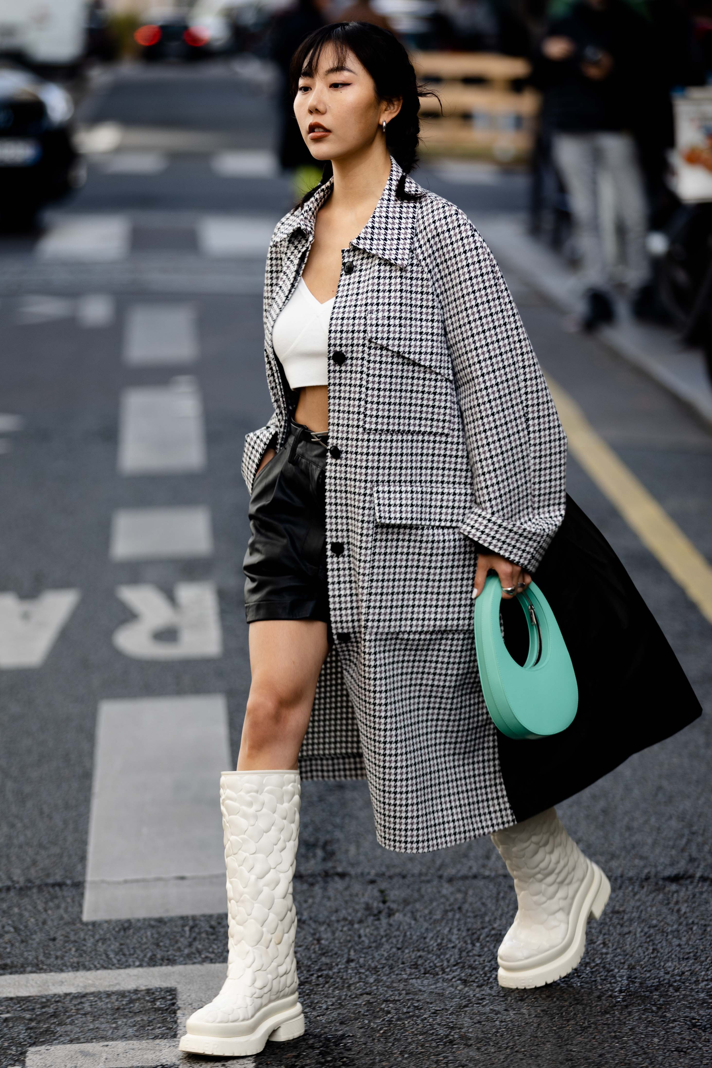 Xiayan Guo SS22 Street Style Vivienne Westwood Paris Fashion Week