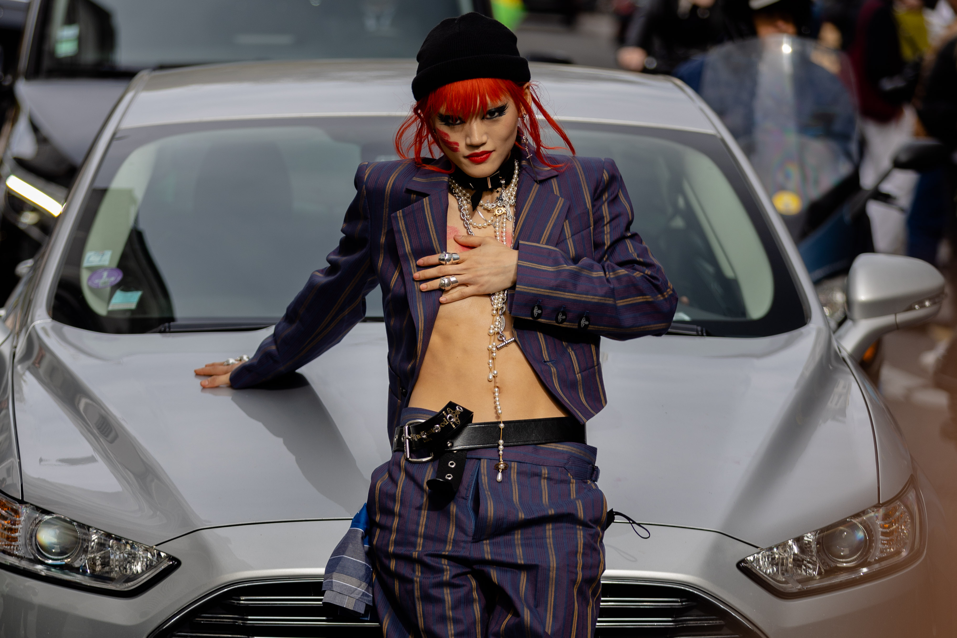 Kiddy Akita Lou AreYouKitty Street Style Vivienne Westwood SS22 Paris Fashion Week