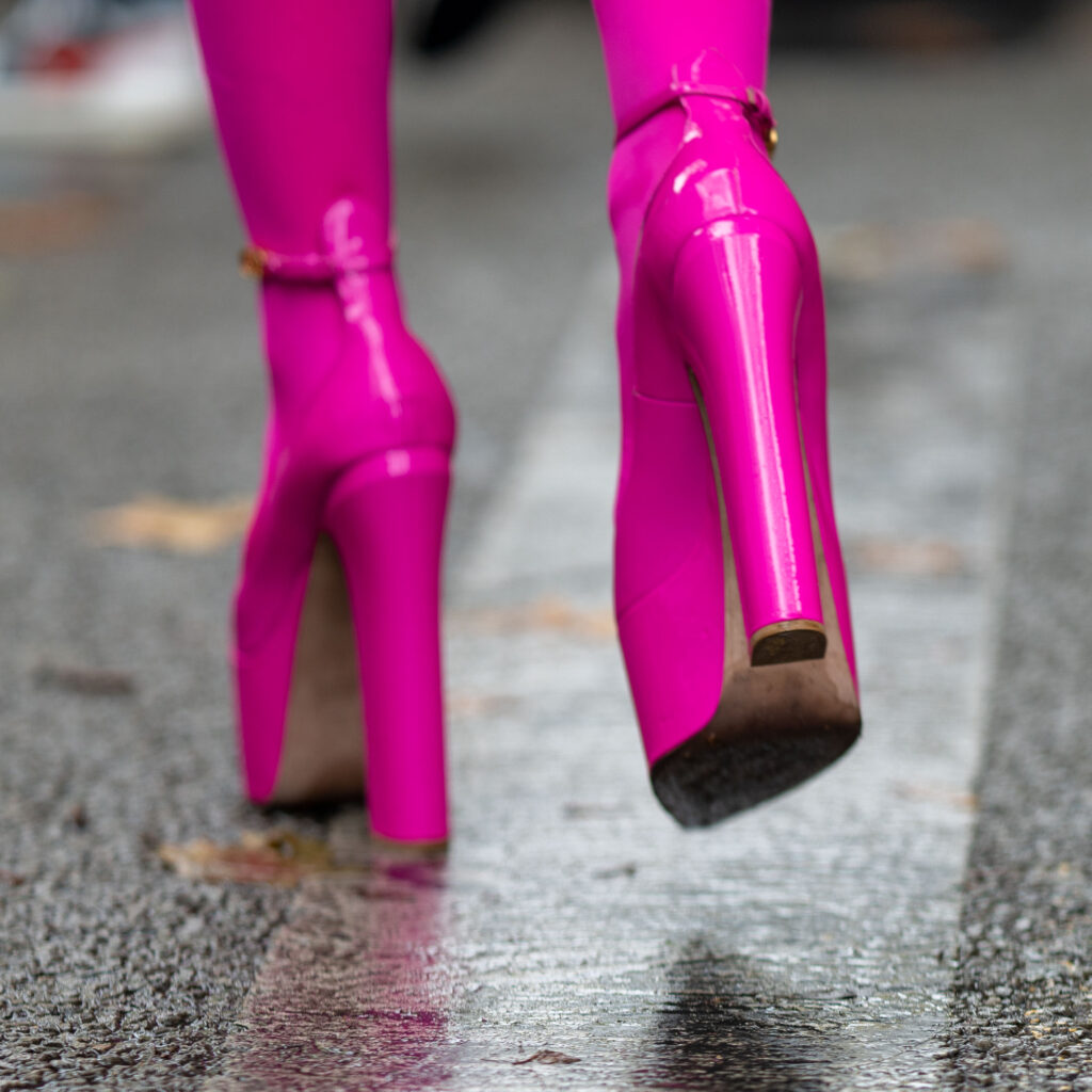 Pink Street Style Before Valentino Paris Fashion Week SS23