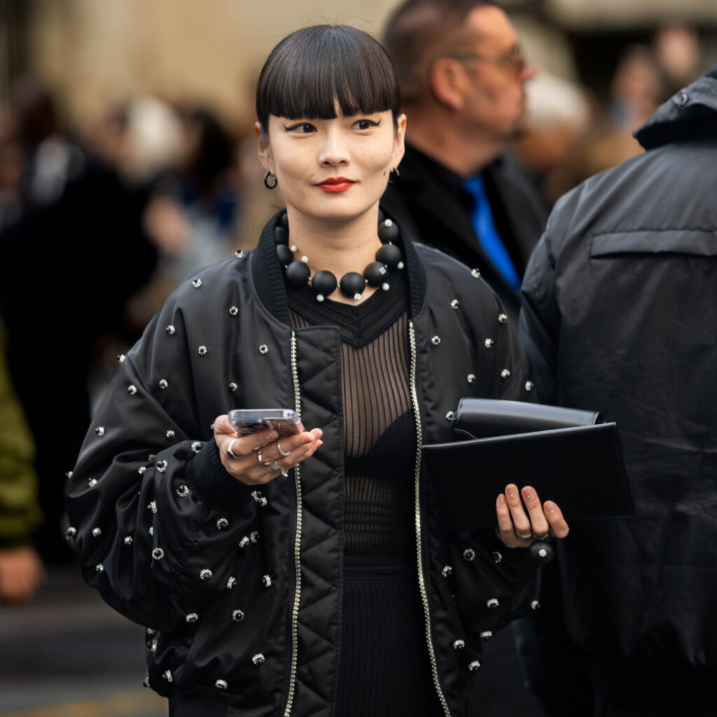 Akimoto Kozue Street Style after Givenchy Paris Fashion Week SS23