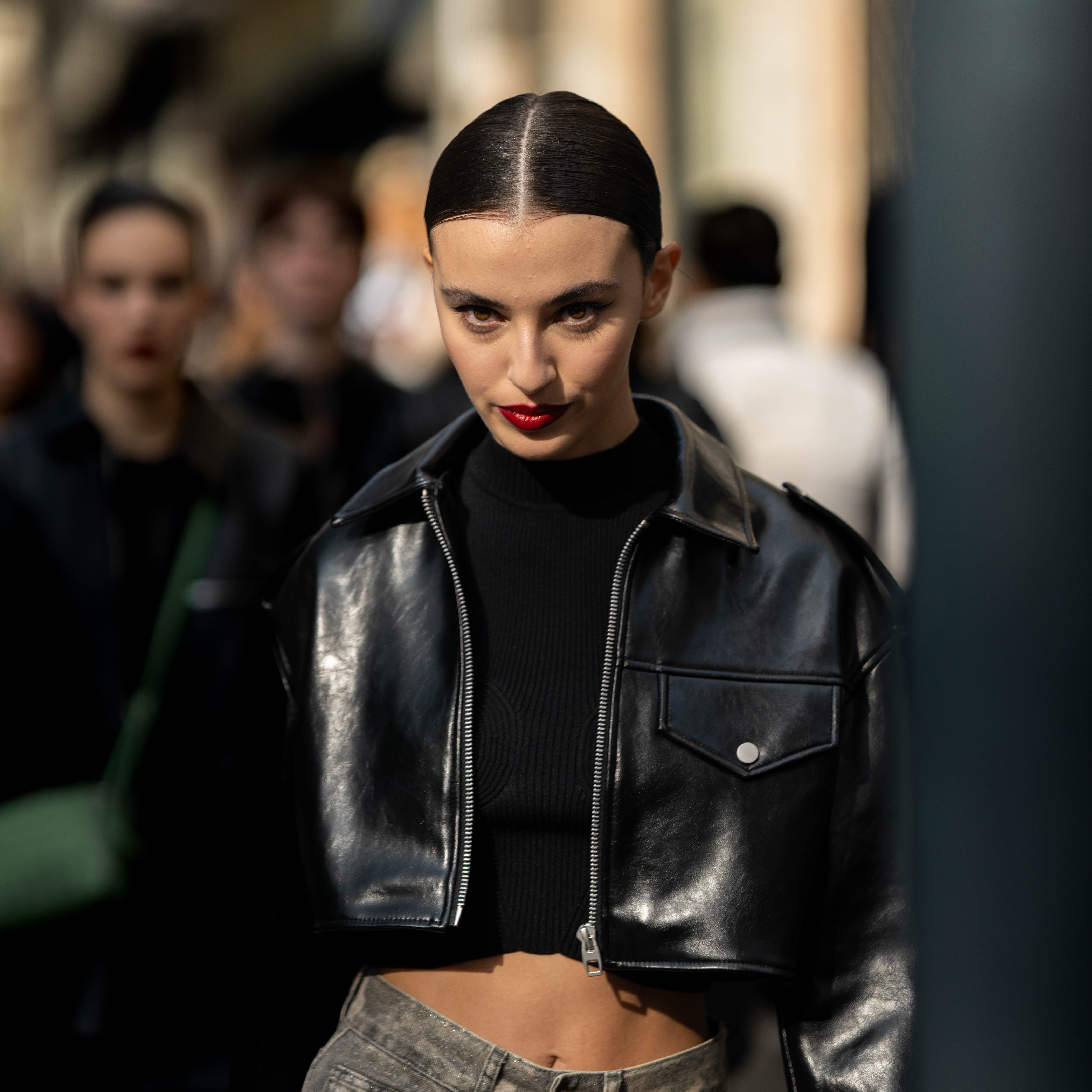 Model Amira Al Zuhair Street Style After Dolce & Gabbana FW23-24