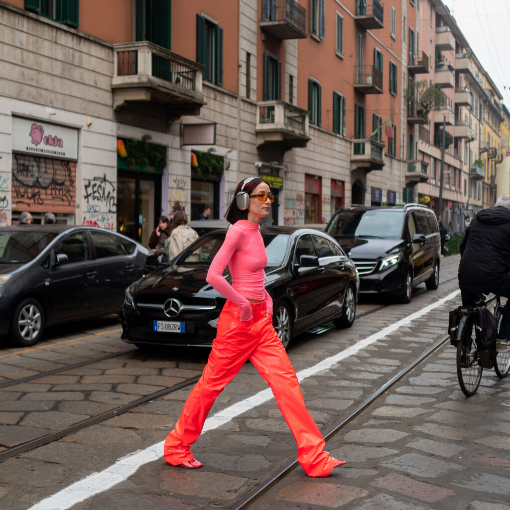 Alexandra Guerain Street Style at Milan Fashion Week Before Sport Max FW23/34