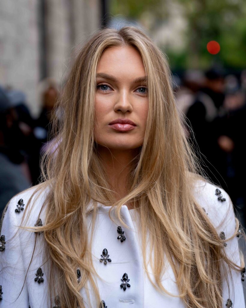 Romee Strijd Street Style At Dior SS25 Paris Fashion Week