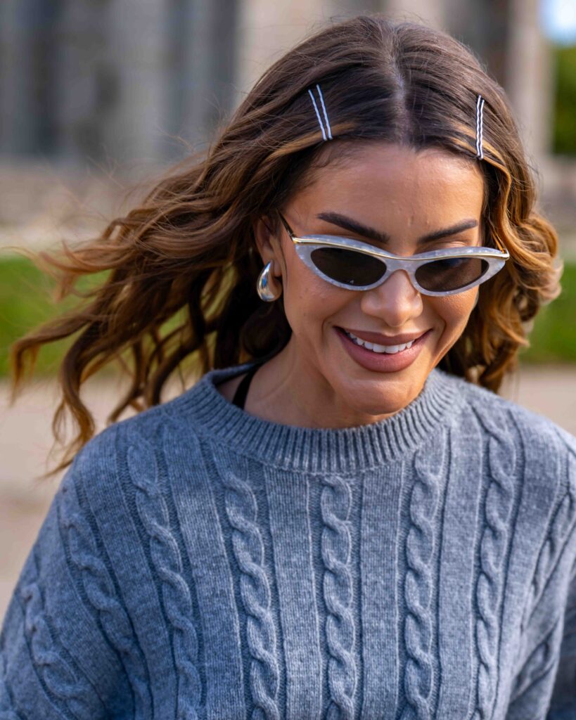 Camila Coelho Street Style at Loewe SS25 Show Paris Fashion Week