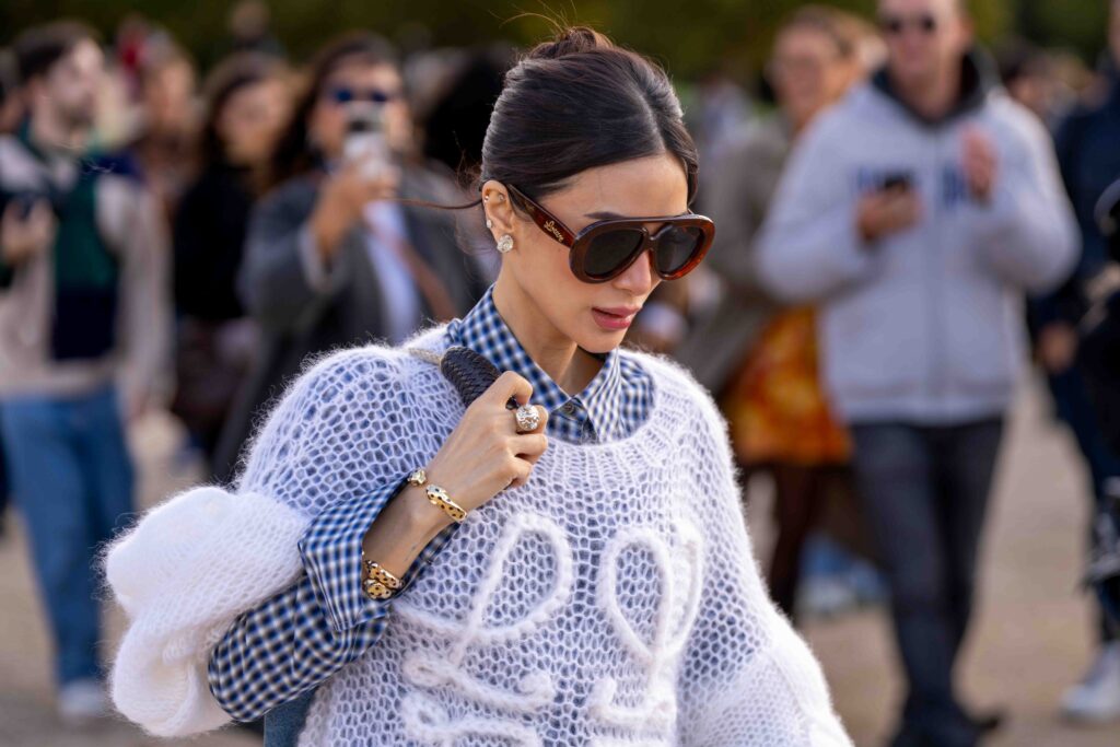 Heart Evangelist Street Style at Loewe SS25 Show Paris Fashion Week