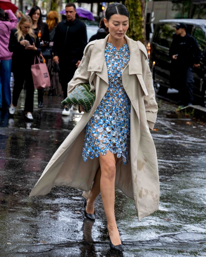 Amalie Gassmann Street Style After Rabanne SS25 Paris Fashion Week