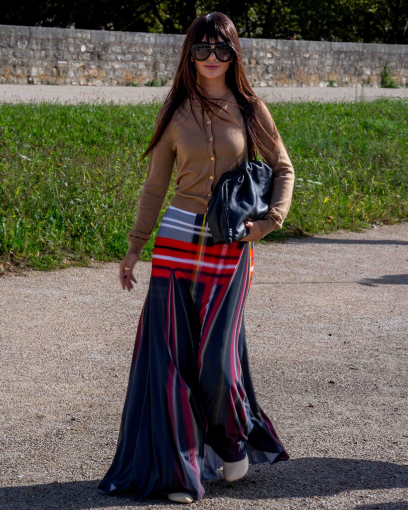 Deema Al Asadi Street Style at Loewe SS25 Show Paris Fashion Week