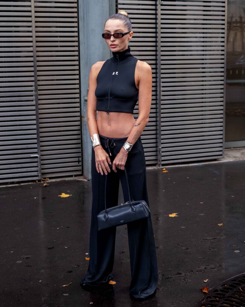 Street Style At Courreges SS25 Paris Fashion Week