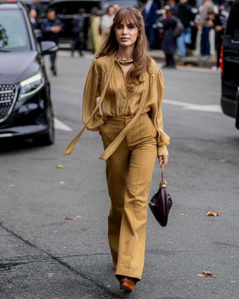 Camila Coelho Street Style At Chloe SS25 Paris Fashion Week