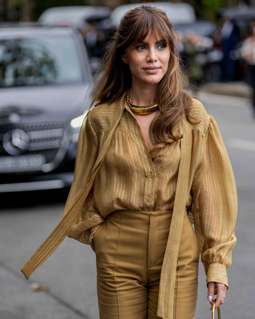 Camila Coelho Street Style At Chloe SS25 Paris Fashion Week