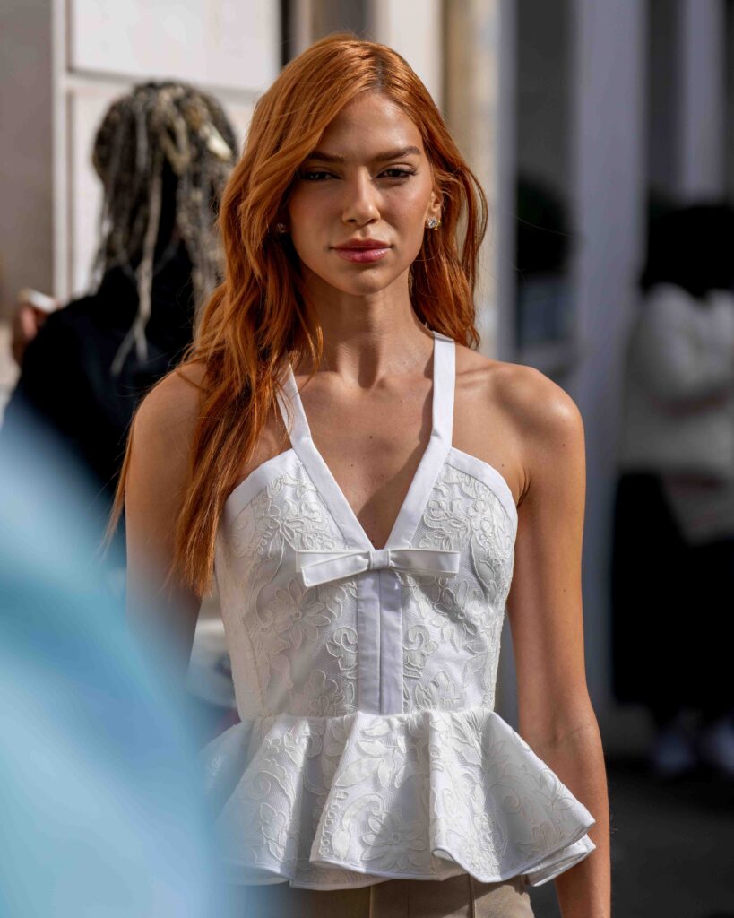 Jordanna Maia Street Style Giambattista Valli FW25 Paris Fashion Week