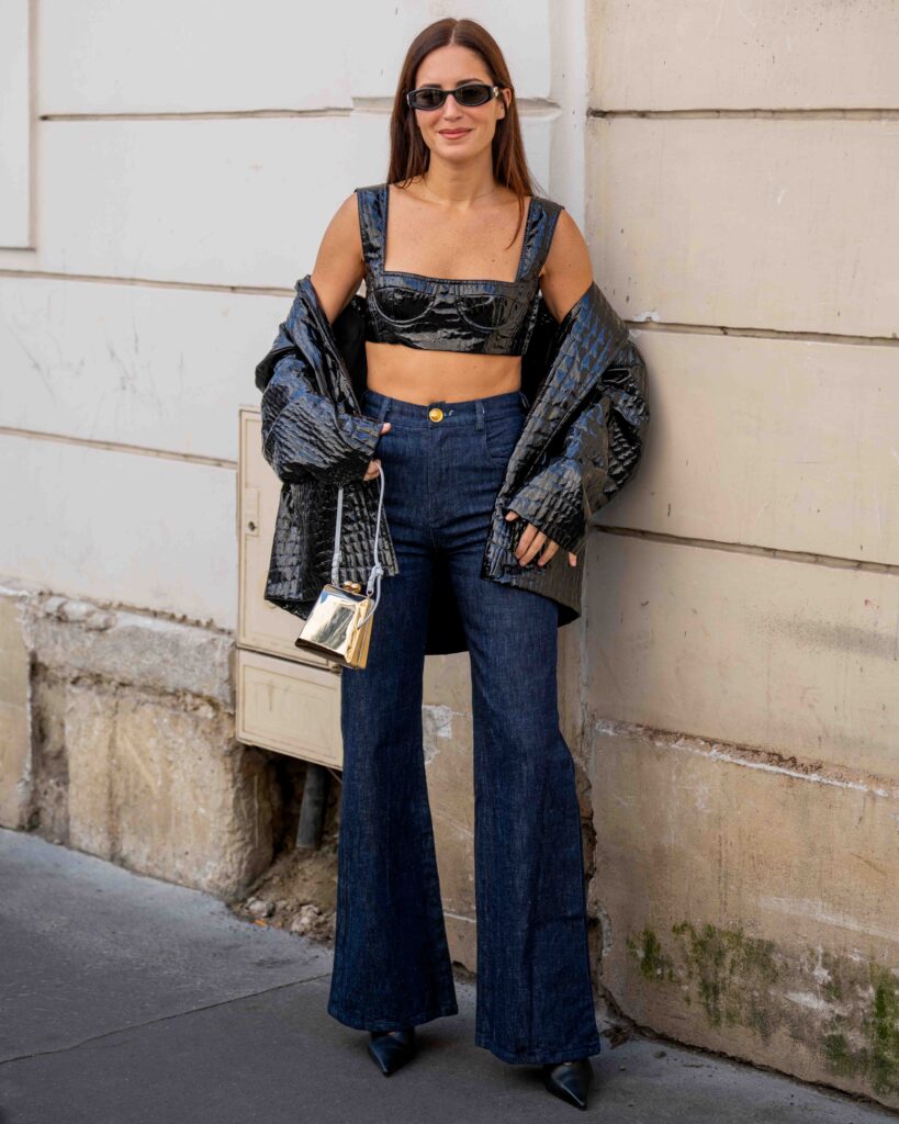 Gala Gonzalez Street Style Giambattista Valli FW25 Paris Fashion Week