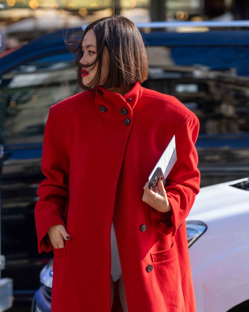 Tiffany Hsu Street Style Before Givenchy FW25 Paris Fashion Week